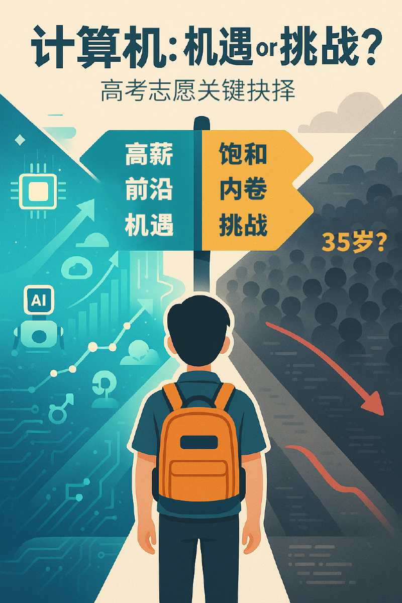 Featured image of post 计算机专业：是“版本答案”还是“内卷红海”？高考志愿填报深度解析